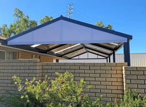 Blue Gable Roof Patio by Wanneroo Patios